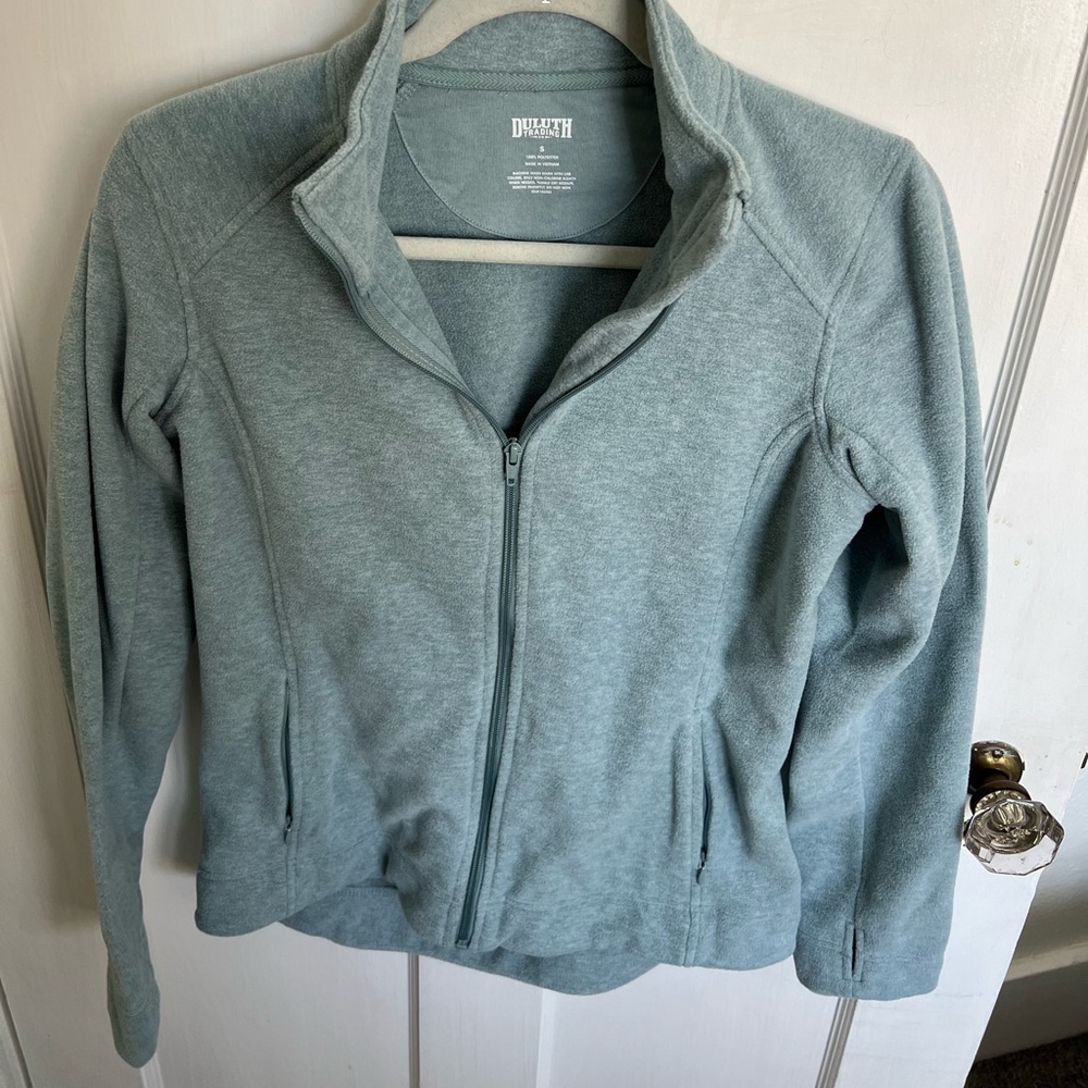 Duluth Trading Co. Soft Blue Fleece Jacket
